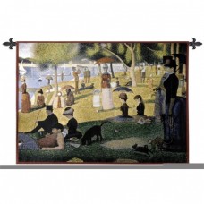 FineArtTapestries 1541-WH A Sunday Afternoon on the Island of La Grande Jatte Wall Tapestry   556615671